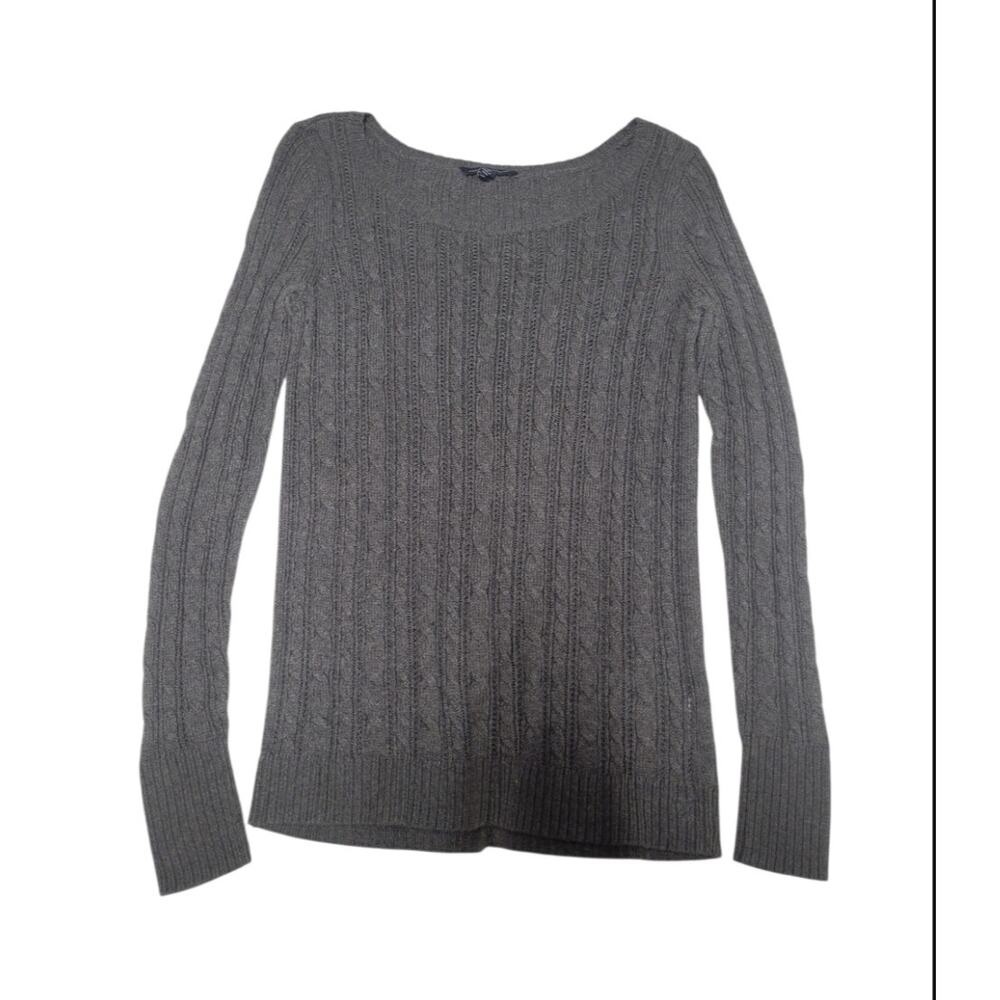 American Eagle Outfitters Gray Cable Knit Wool Blend Y2K Women's Size M